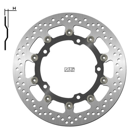 Disco de freno NG BRAKES redondo flotante