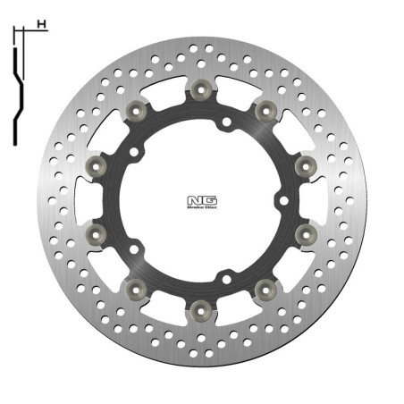 Disco de freno NG BRAKES redondo flotante