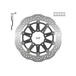Disco de freno NG BRAKES ondulado flotante
