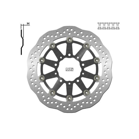 Disco de freno NG BRAKES ondulado flotante