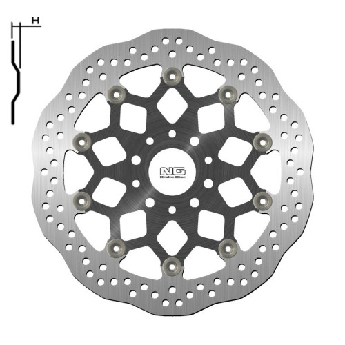 Disco de freno NG BRAKES ondulado flotante