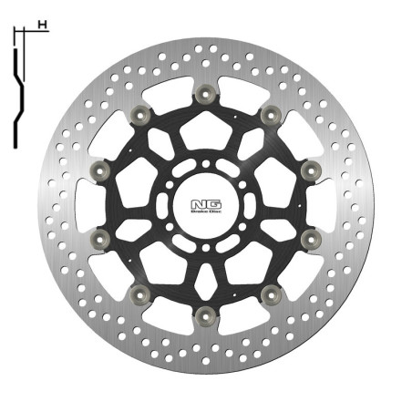 Disco de freno NG BRAKES redondo flotante