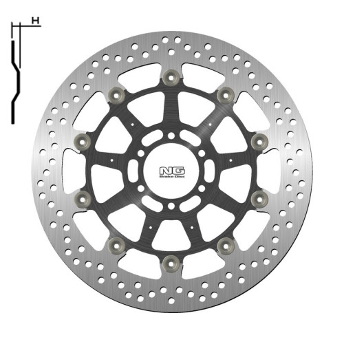 Disco de freno NG BRAKES redondo flotante
