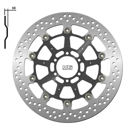 Disco de freno NG BRAKES redondo flotante