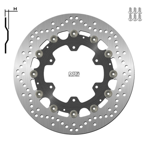 Disco de freno NG BRAKES redondo flotante