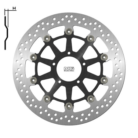 Disco de freno NG BRAKES redondo flotante