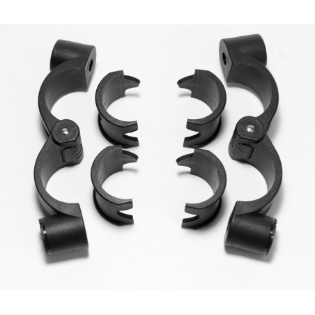 Kit fijación MRA HK Ø28/32mm negro
