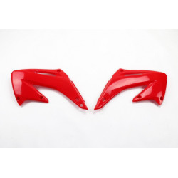 Plásticos laterales de radiador UFO Honda rojo HO03689-070
