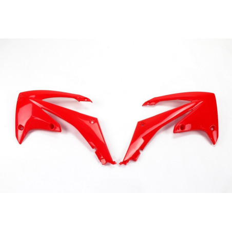 Plásticos laterales de radiador UFO Honda rojo HO04637-070