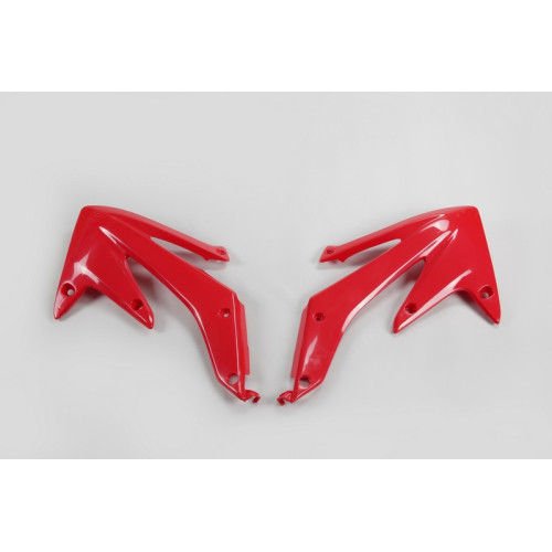 Plásticos laterales de radiador UFO Honda rojo HO03655-070