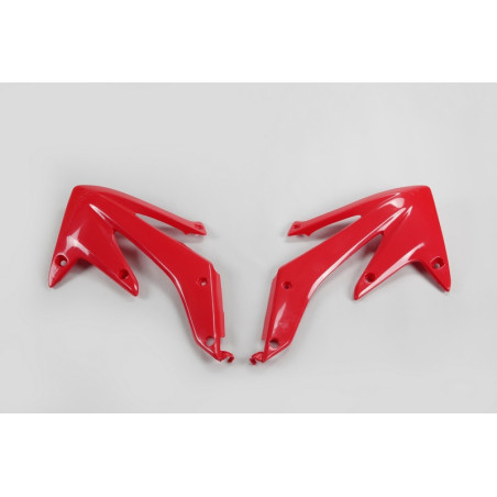 Plásticos laterales de radiador UFO Honda rojo HO03655-070