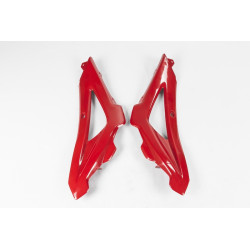 Plásticos laterales de radiador superiores UFO Husqvarna rojo HU03321-062