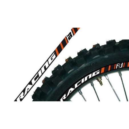 Adhesivo para llantas BLACKBIRD naranja 5081/90