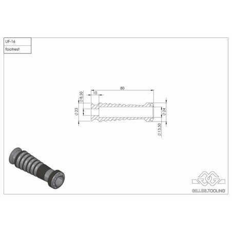 Estriberas deportivas Gilles Tooling para pasajero, plata