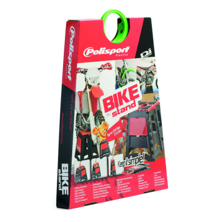 Caballete plegable de plástico Polisport blanco 8981500006