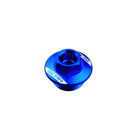 Tapón de llenado de aceite SCAR - Azul
