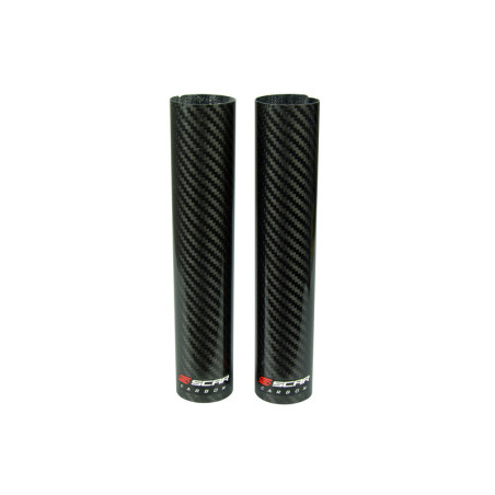 Protectores inferiores de horquilla SCAR 220x45mm - Carbono