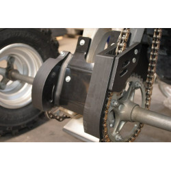 Protector trasero de cárter AXP 6 mm Negro Yamaha YFZ450R