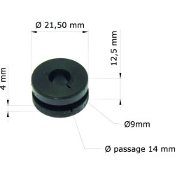 Silentblock TOURMAX - Honda XR650L 01-08/XR250L 91-96 61103-357-000 GRM-101/10 (set de 10)