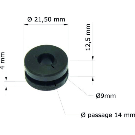 Silentblock TOURMAX - Honda XR650L 01-08/XR250L 91-96 61103-357-000 GRM-101/10 (set de 10)