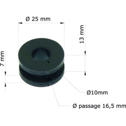 Silentblock TOURMAX - Honda CR125R '90-99/escape 18334-KA3-830 GRM-103/10 (set de 10)