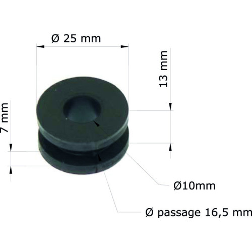 Silentblock TOURMAX - Honda CR125R '90-99/escape 18334-KA3-830 GRM-103/10 (set de 10)
