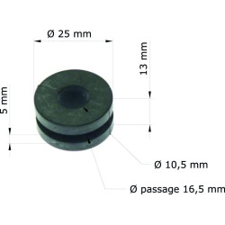 Silentblock TOURMAX - Honda CR125R '98-99/Radiador 61103-430-000 GRM-104/10 (set de 10)