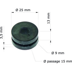 Silentblock TOURMAX - Honda CR125R '83/Protector radiador 19051-KA3-710 GRM-106/10 (set de 10)