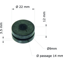 Silentblock TOURMAX - Honda XR400R 96-02/Faro 17245-107-010 GRM-120/10 (set de 10)