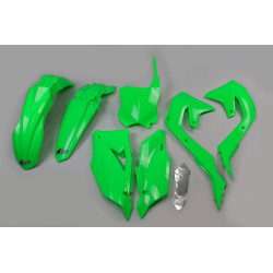 Kit plástica completo UFO Kawasaki verde fluor KAKIT227-AFLU