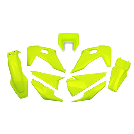 Kit plástica UFO amarillo flúor Husqvarna FE/TE