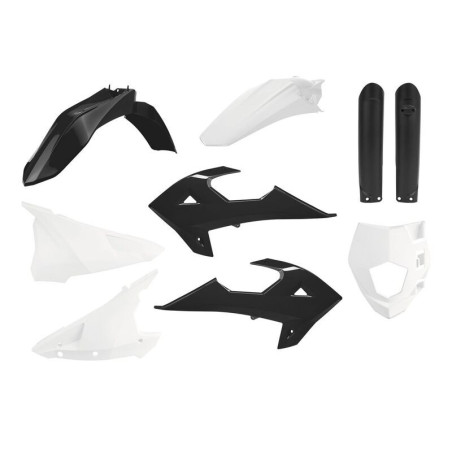 Kit de plásticos Polisport, GASGAS EC/EC-E, negro/blanco