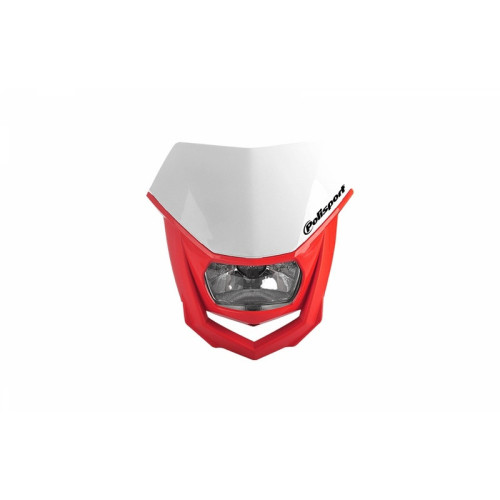 Careta POLISPORT Halo rojo/blanco