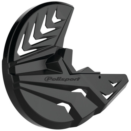 Protector de disco y puntera de Horquilla POLISPORT negro / negro