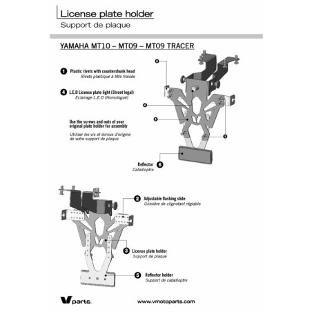 Portamatriculas V Parts MT-09