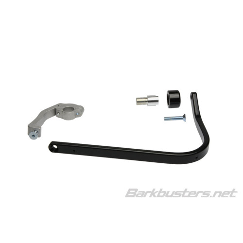 Soportes de aluminio Barkbusters Fijación de doble anclaje Color negro