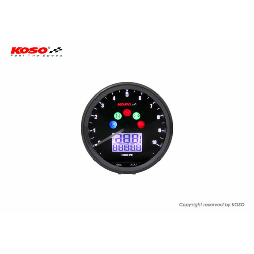 Marcador multi-función KOSO TNT Neo Retro Ø64mm color negro