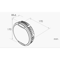 Faro LED KOSO Thunderbolt 170mm 2