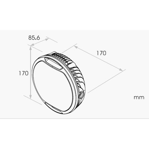 Faro LED KOSO Thunderbolt 170mm