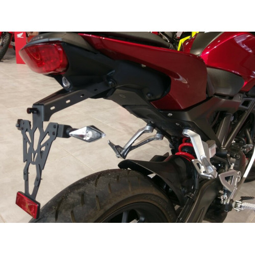 Portamatrículas Honda CB125R/300R negro V PARTS