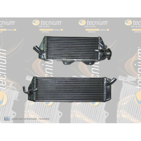 Radiador de aluminio soldado standard derecho