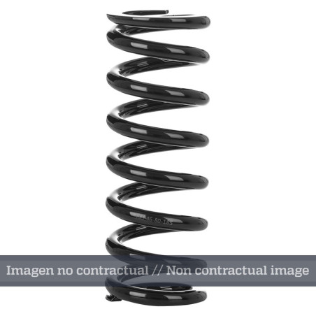 Muelle de amortiguador trasero YSS lineal negro 56-285-130