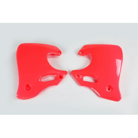 Plásticos laterales de radiador UFO Honda rojo HO02653-061