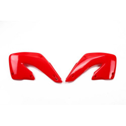 Plásticos laterales de radiador UFO Honda rojo HO03664-070