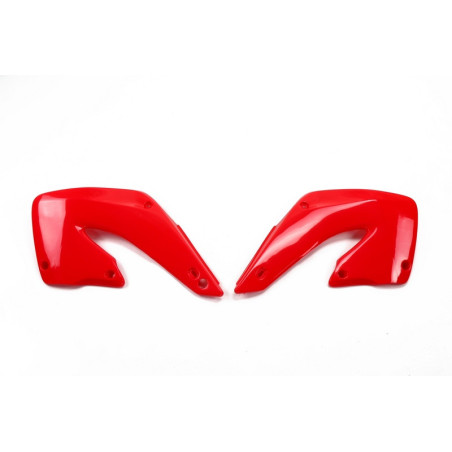 Plásticos laterales de radiador UFO Honda rojo HO03664-070