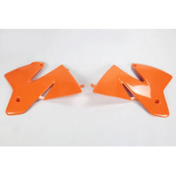 Plásticos laterales de radiador UFO KTM naranja KT03040-127