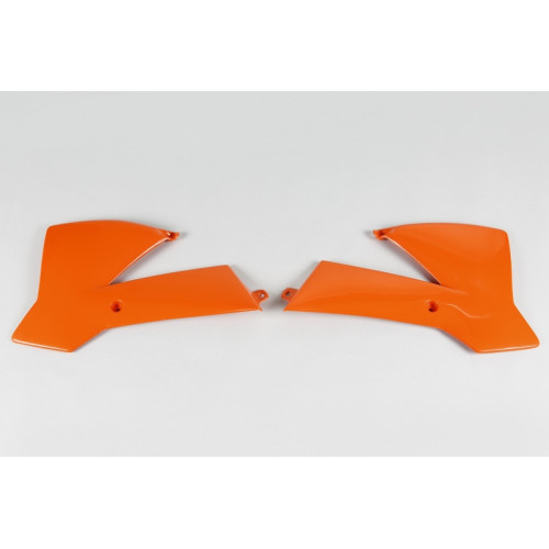 Plásticos laterales de radiador UFO KTM naranja KT03072-127