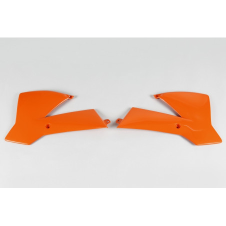 Plásticos laterales de radiador UFO KTM naranja KT03072-127