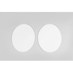 Portanúmeros universal UFO 2 pcs- (desde 1970) blanco ME08048-W