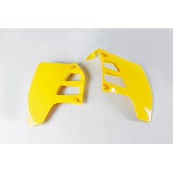Plásticos laterales de radiador UFO Suzuki amarillo SU02908-101